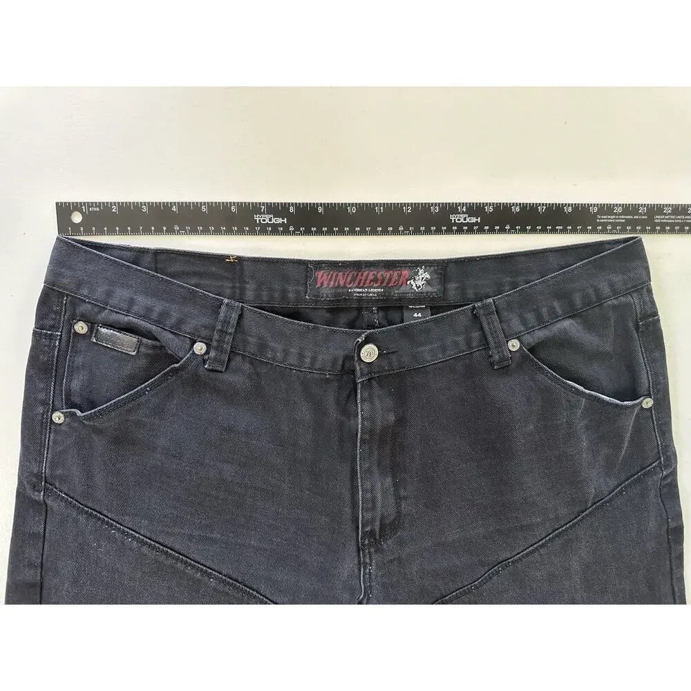 Winchester Men's Jeans American Legend Straight Black Denim Size 44